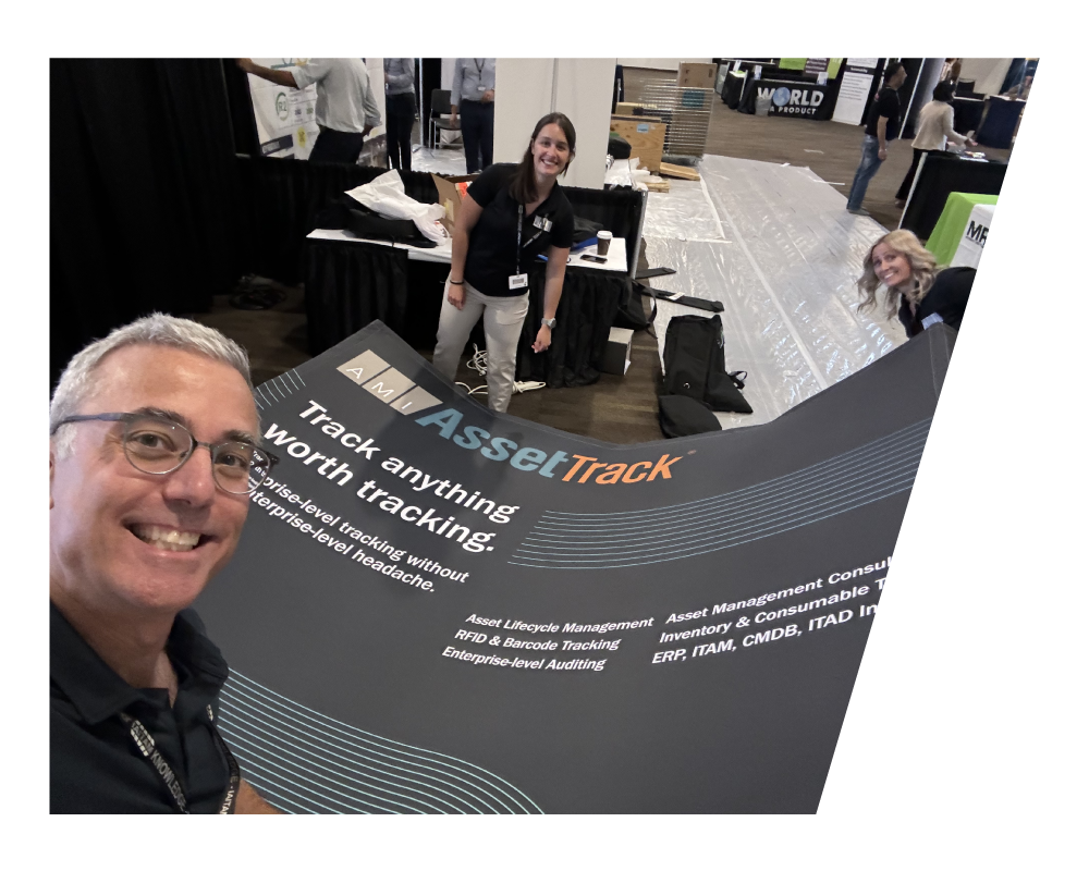IAITAM Tradeshow booth set up for AMI